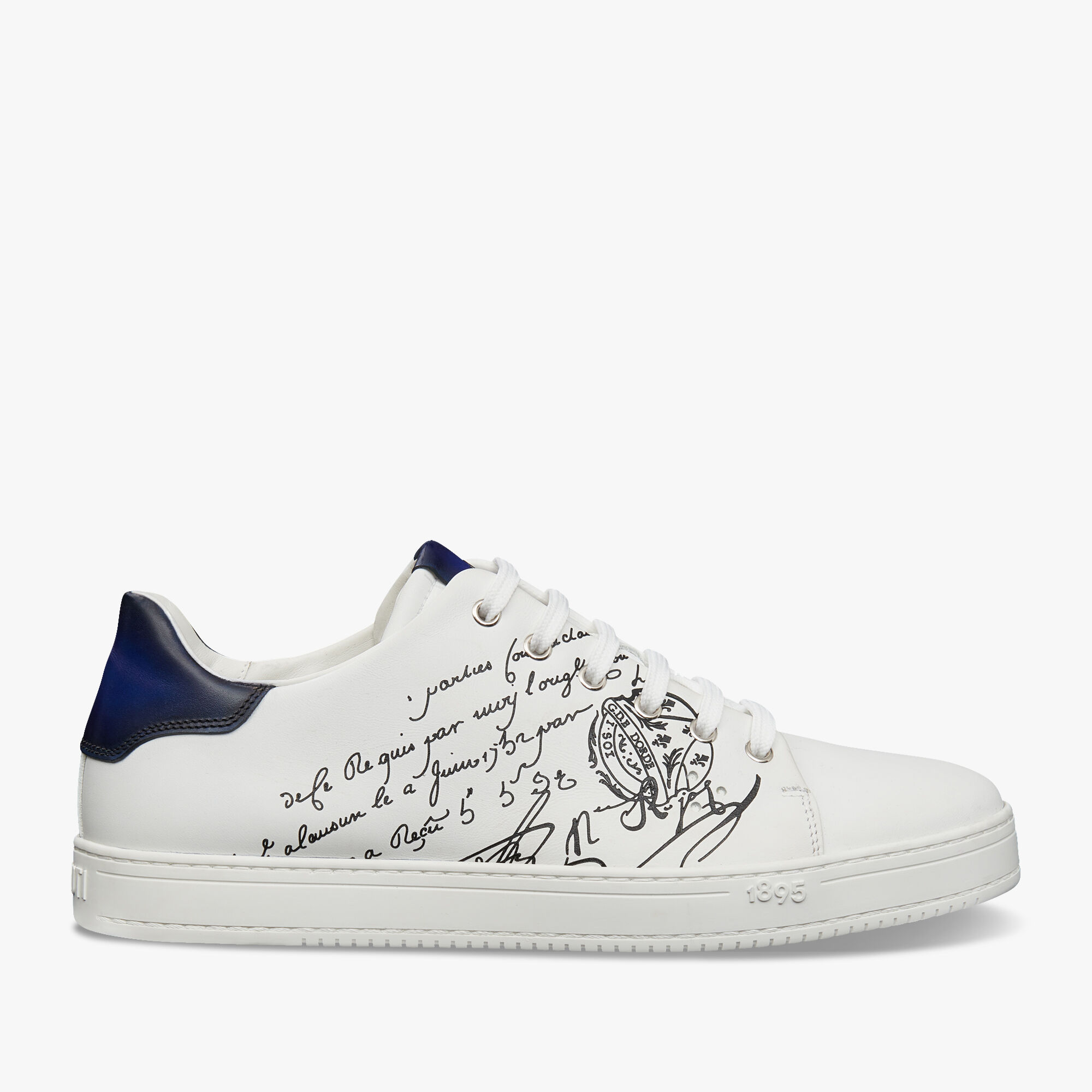 Playtime Scritto Leather Sneaker, WHITE, hi-res 1