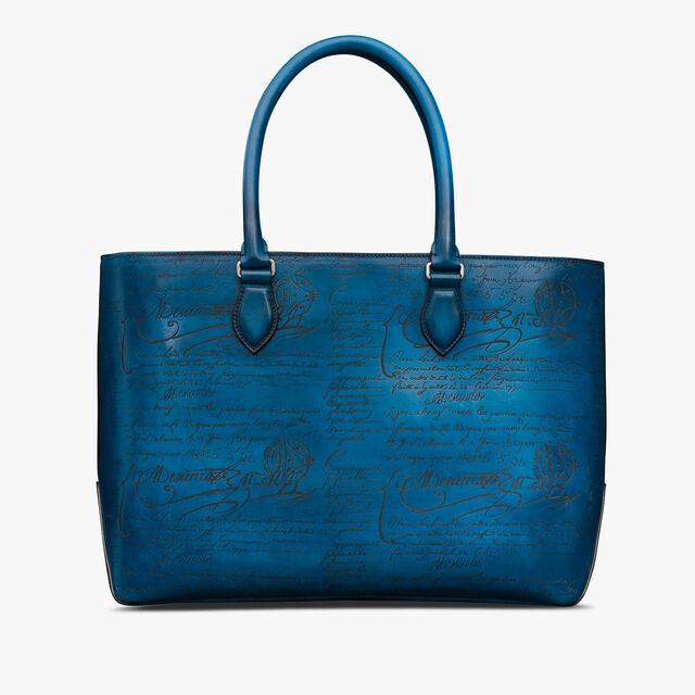Toujours Mini Scritto Leather Tote Bag, AVEIRO, hi-res 3
