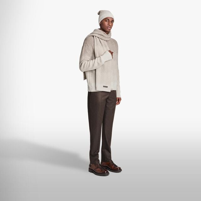 Gradient Cashmere Crewneck, WARM BEIGE, hi-res 4