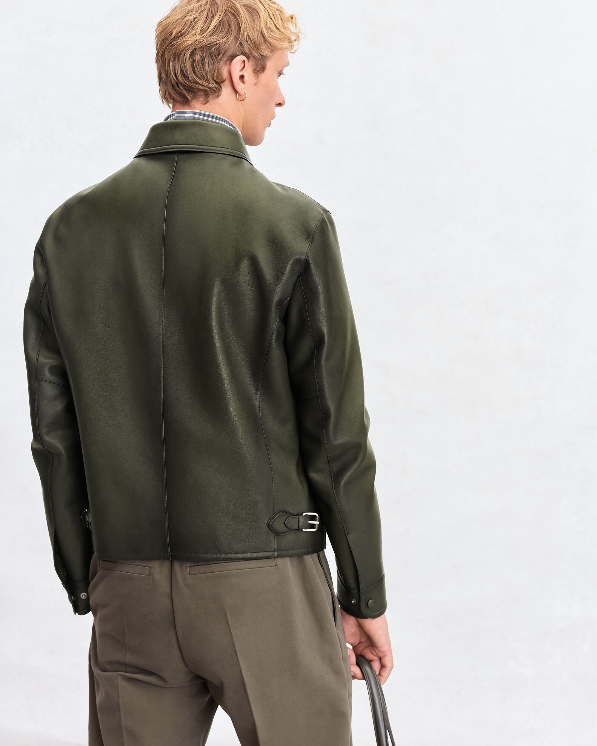 Leather Patina Un Jour Blouson, Verbena, hi-res