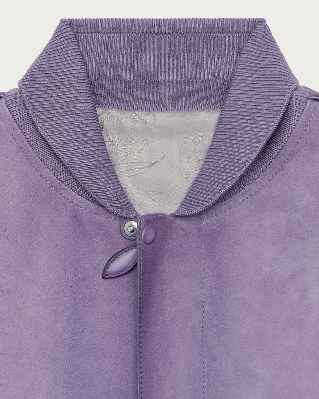 Leather Patina Bomber, Pastel Lilac, hi-res