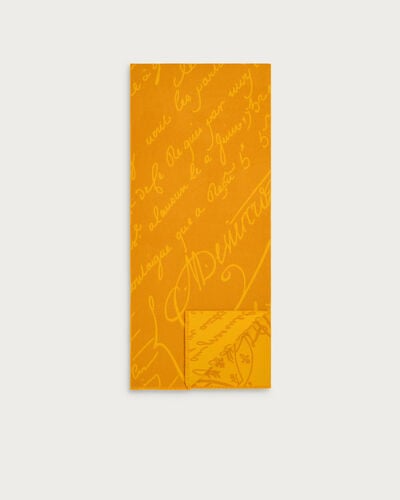 Scritto Pattern Scarf, Sulfur, hi-res