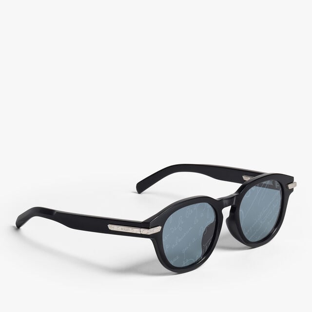 Sunrise Acetate Sunglasses, BLACK + GREY SCRITTO SILVER, hi-res 2