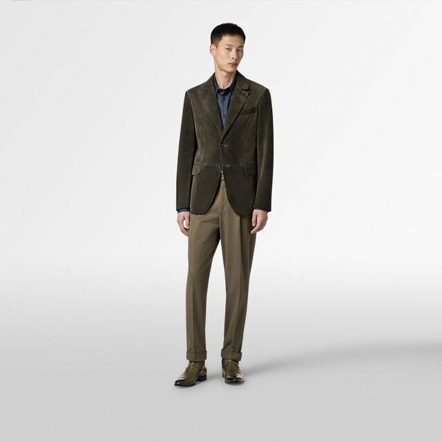 Pantalon avec Passant en Cuir, MOSS, hi-res 5