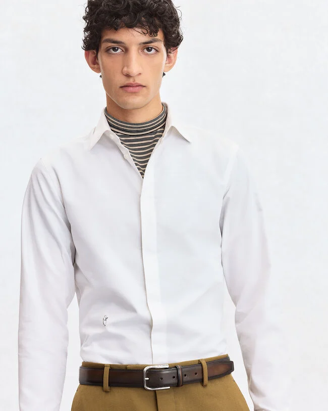 Curve Belt, Charcoal Brown, hi-res