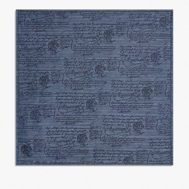 Chevron Scritto Handkerchief, SOLADITE BLUE, hi-res 1