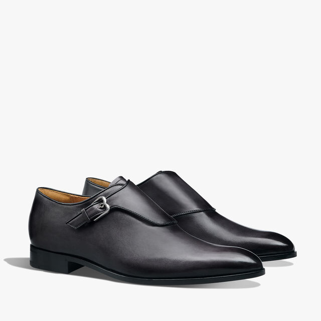 B Volute Leather Monk, NERO GRIGIO, hi-res 2