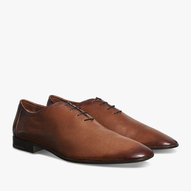 Lorenzo Kangaroo Leather Oxford, TABACCO, hi-res 2