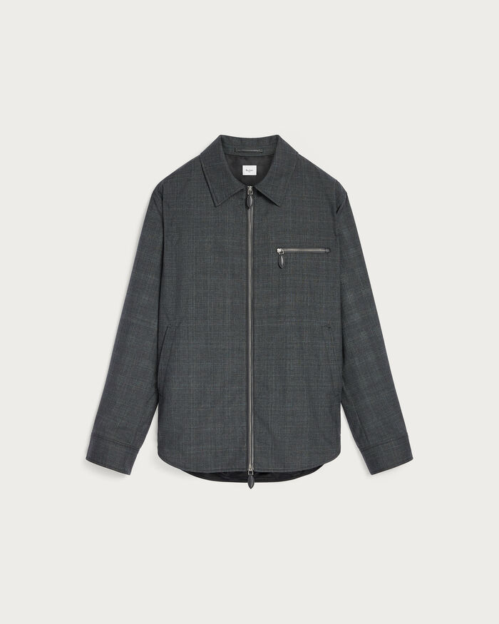 Berluti レザージッププラー アンジュール オーバーシャツ