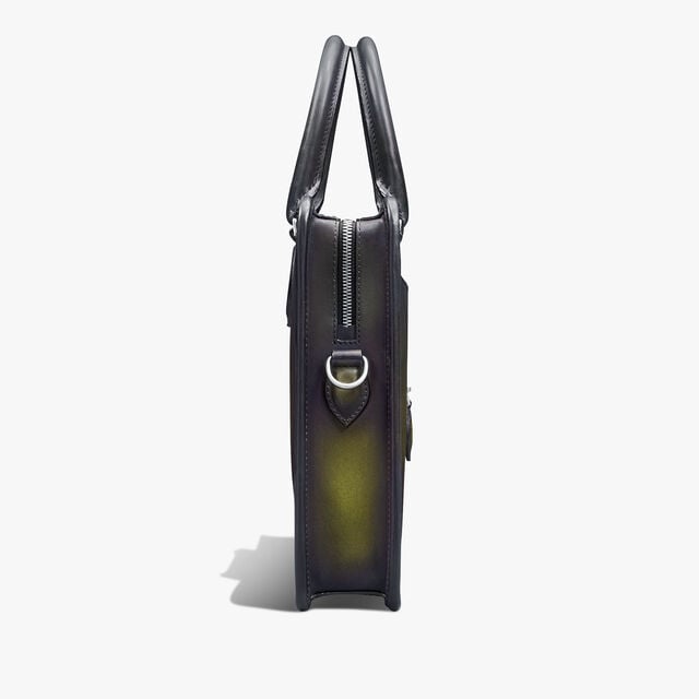 Cartable Un Jour Mini Gradiant en Cuir Scritto Swipe, NERO GRIGIO + NERO CAVIAR, hi-res 4