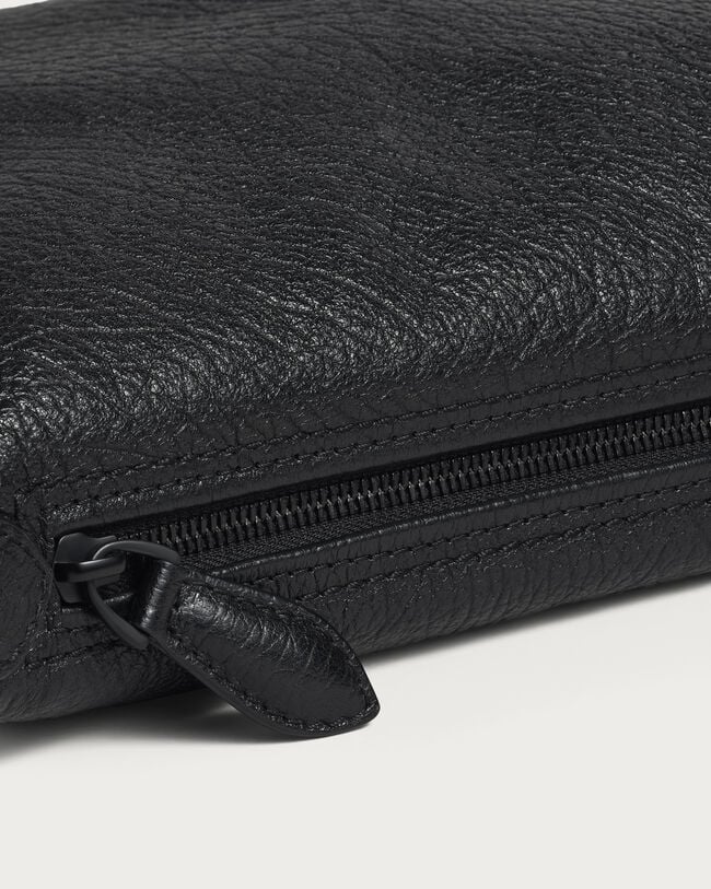 Toujours Soft Zipped Pouch, Deep Black, hi-res