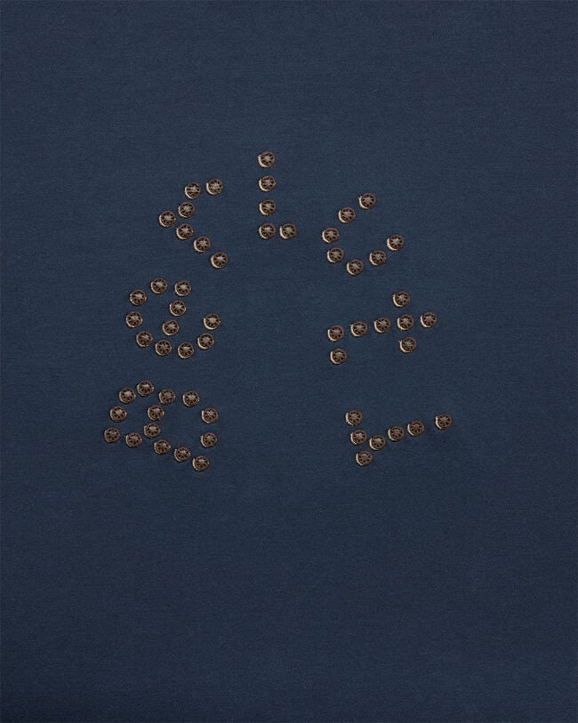Berluti Leather Studs T-shirt, Marine, hi-res