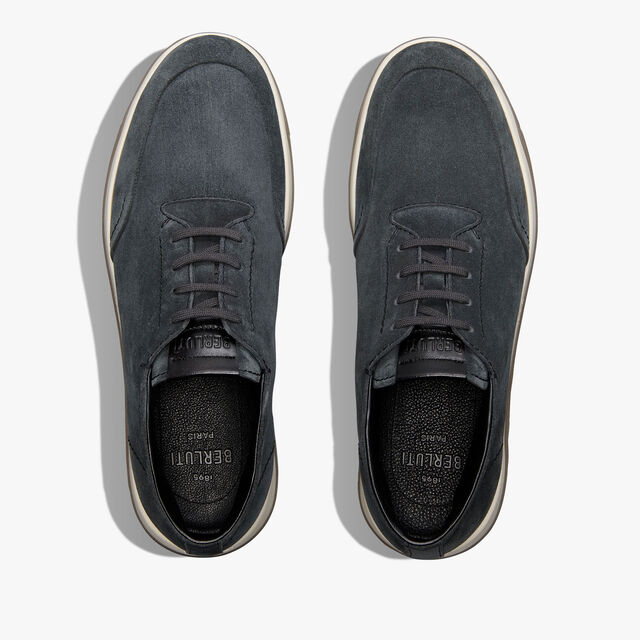 Echappee Scritto Suede Calf Derby, ASPHALT, hi-res 3