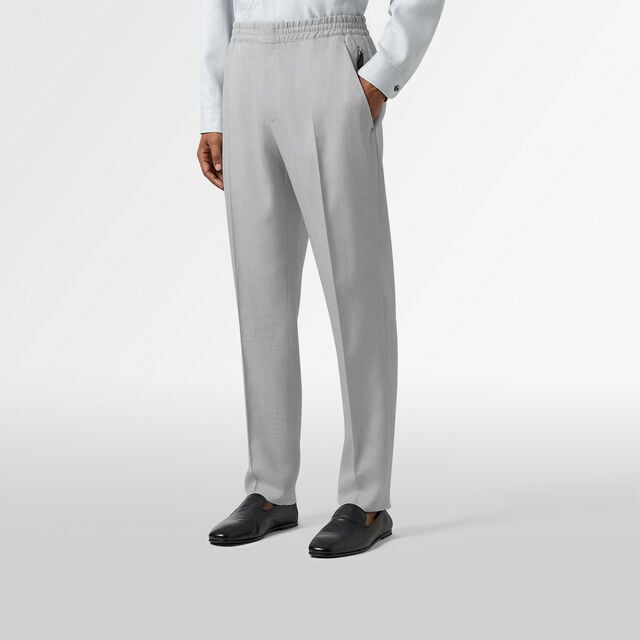 Drawstring Trousers, SPRING BLUE , hi-res 3