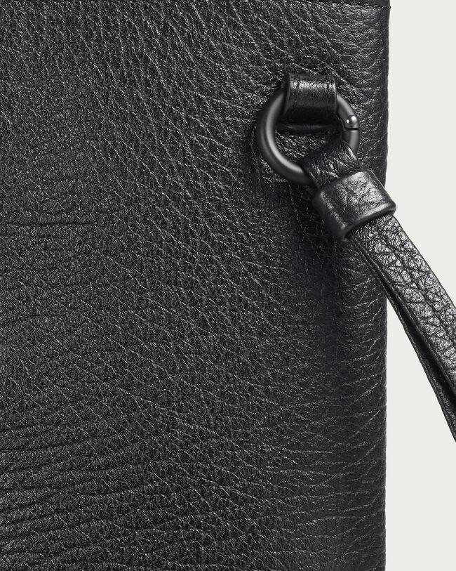 Pochette Zipp&eacute;e Neck Pouch, Deep Black, hi-res