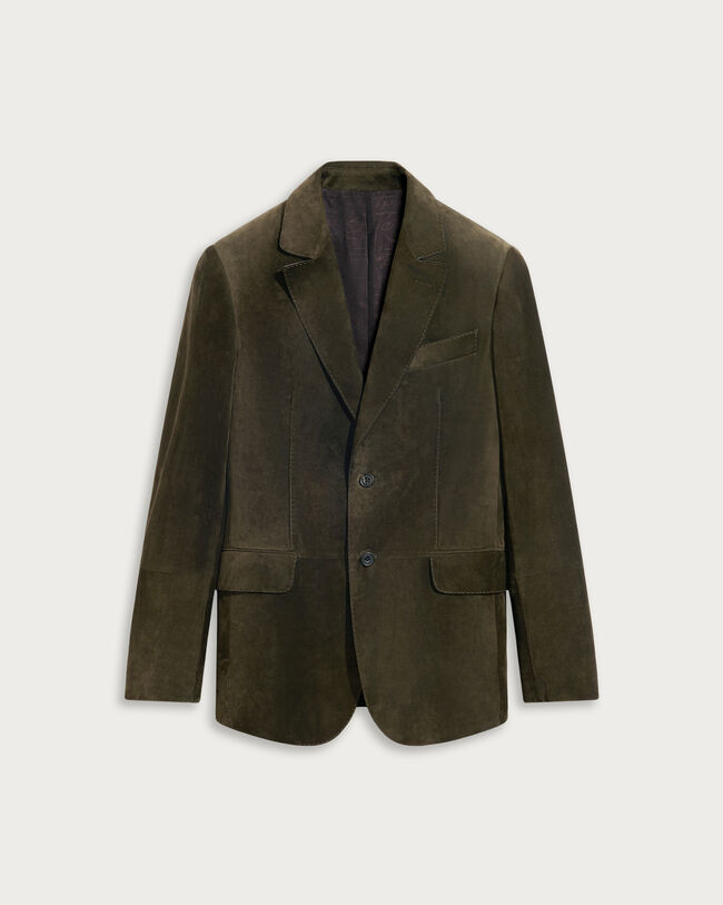 Leather Blazer, Dark Bronze, hi-res