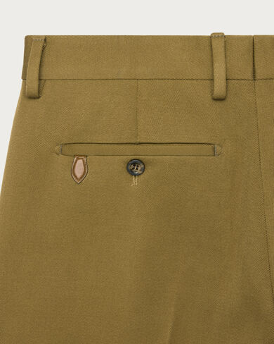Alessandro Trousers with Leather Detail, Citrus Green, hi-res