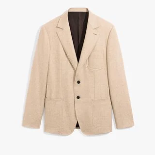 Cashmere Stretch Travel Jacket, WARM BEIGE, hi-res