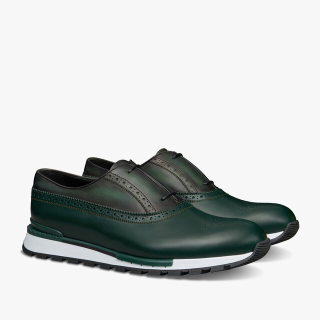 Fast Track Leather Sneaker, BEETLE GREEN, hi-res 2