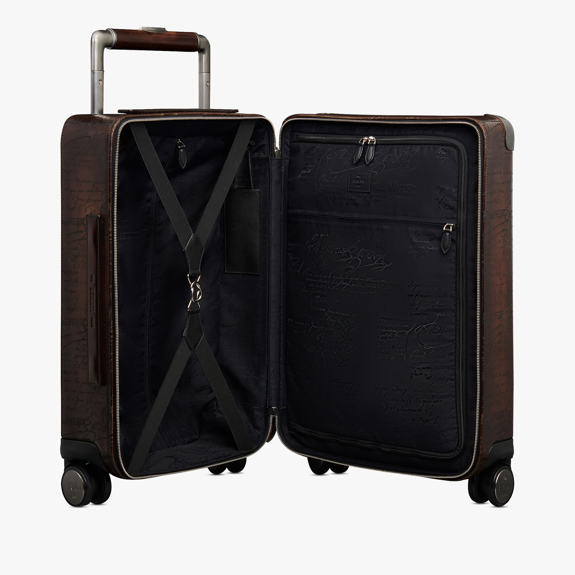 Formula 1005 Scritto Leather Rolling Suitcase | Berluti AT