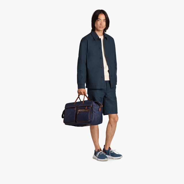 Weekend Nylon Scritto Travel Bag, NAVY, hi-res 7
