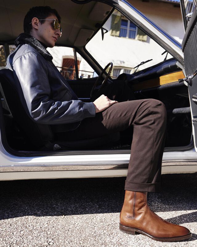 Equilibre Leather Boot, CACAO INTENSO, hi-res 2