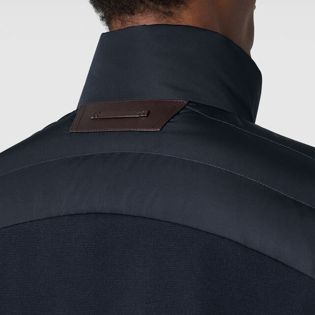 Wool & Nylon Mix Material Blouson, BLUE WINTER NIGHT, hi-res 5