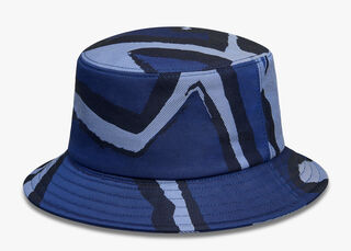 Giant Scritto Bucket Hat, BLUE / BLACK, hi-res