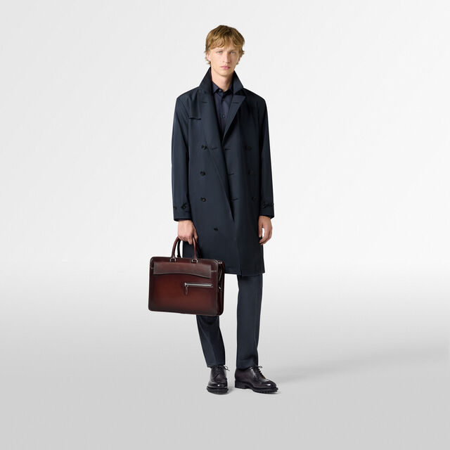 Un Jour Pocket Leather Briefcase