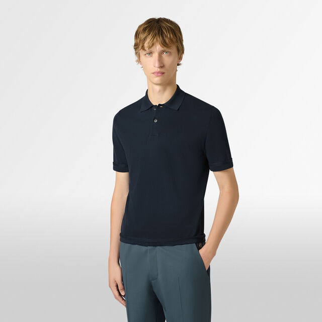 Berluti Thabor Short Sleeved Polo, NOCTURAL BLUE, hi-res 3