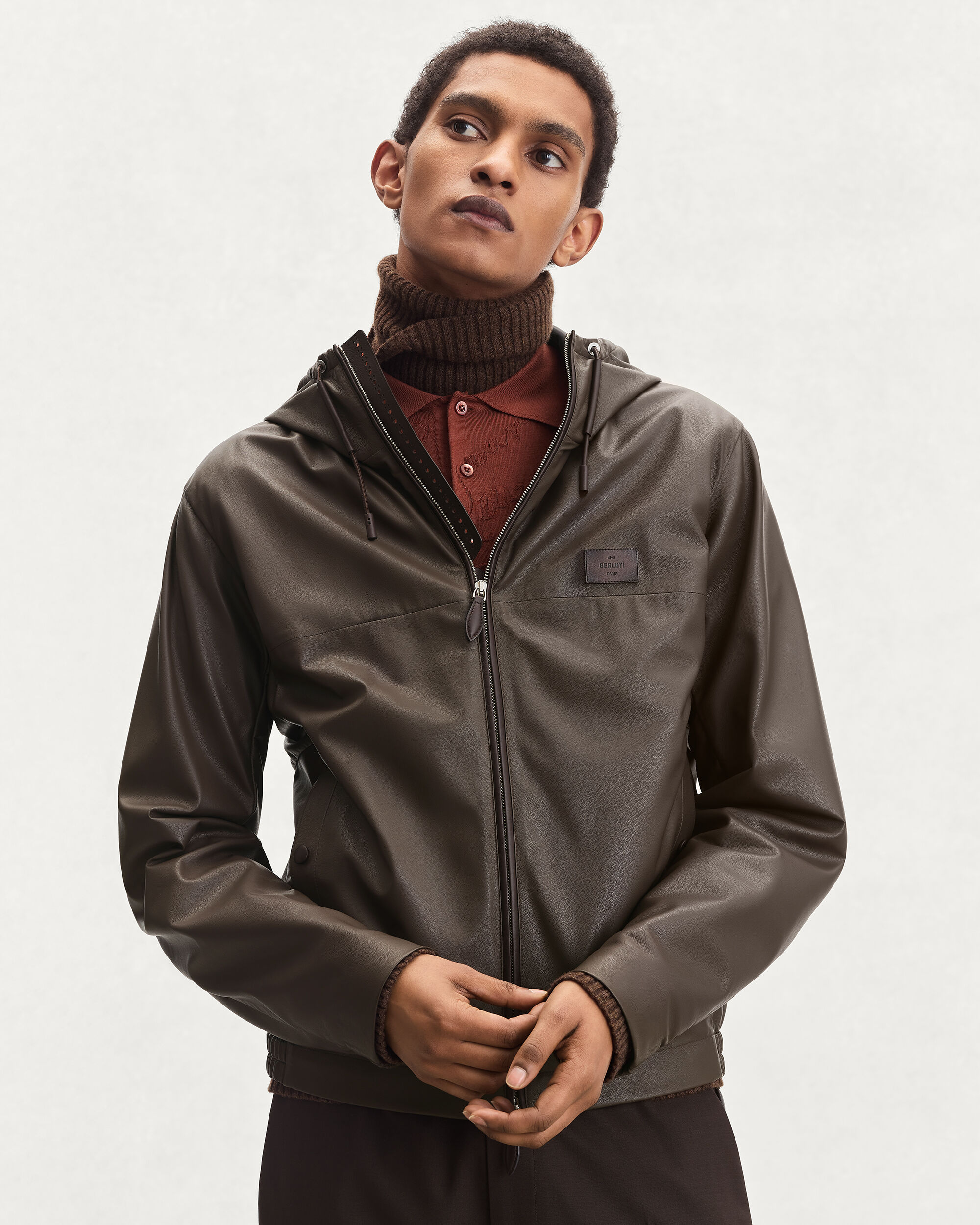 Ultralight Fly Leather Hooded Blouson | Berluti US