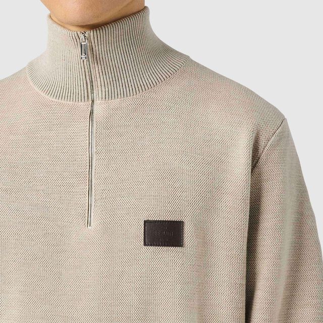 Half Zip Shadow, SAND, hi-res 5