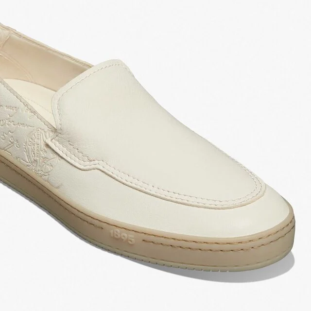 Eden Scritto Leather Loafer, OFF WHITE, hi-res 6