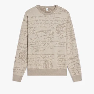 Scritto Wool & Cashmere Crewneck, WOOLLY BEIGE, hi-res