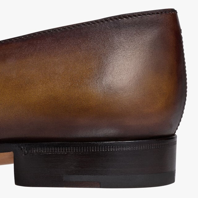 Cursive Galet Scritto Leather Loafer, TOBACCO BIS, hi-res 8