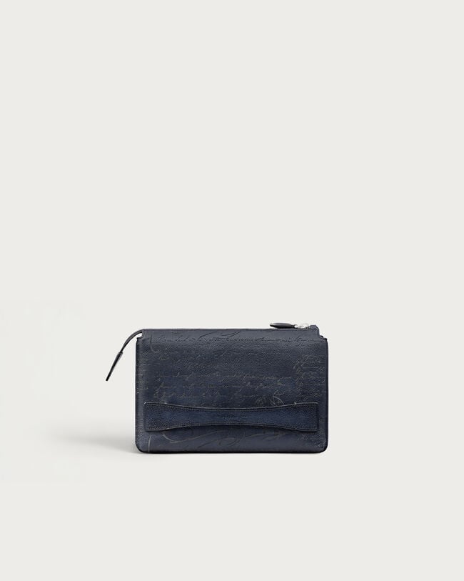 Tersio Zipped Pouch, Indigo Denim, hi-res