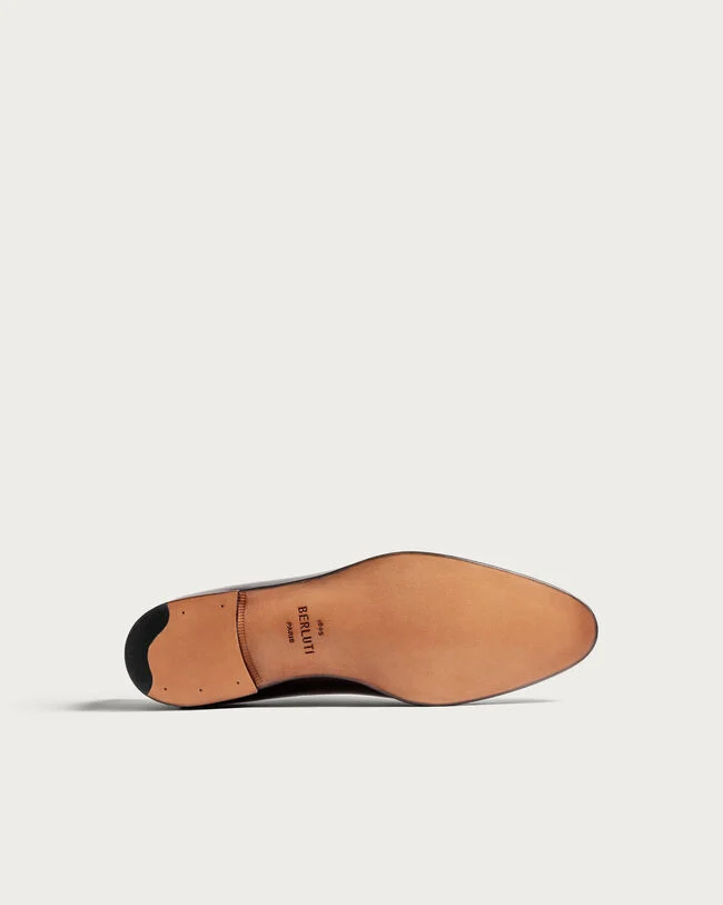 Alessandro Galet Calf Leather Oxford, Nero Grigio, hi-res