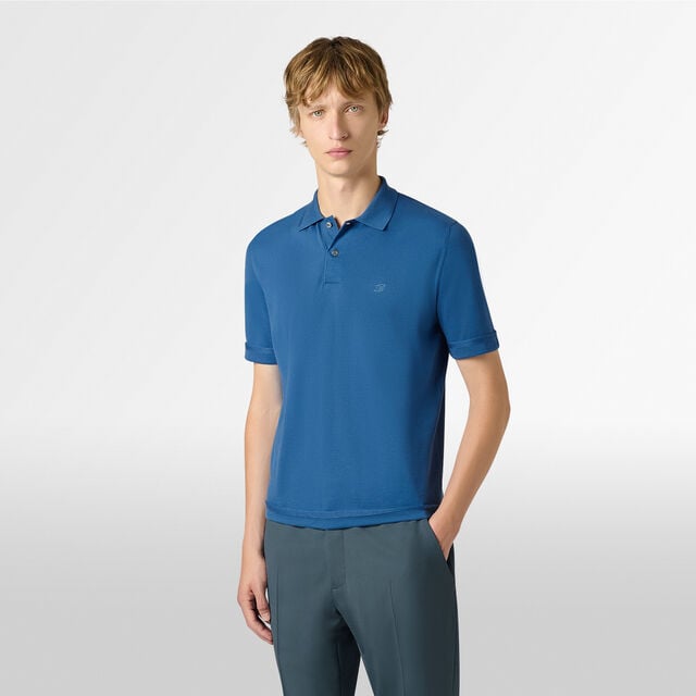 Polo à Manches Courtes Berluti Thabor, HELVETIA BLUE, hi-res 2