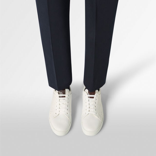 Sneaker Playtime en cuir de veau, WHITE, hi-res 2