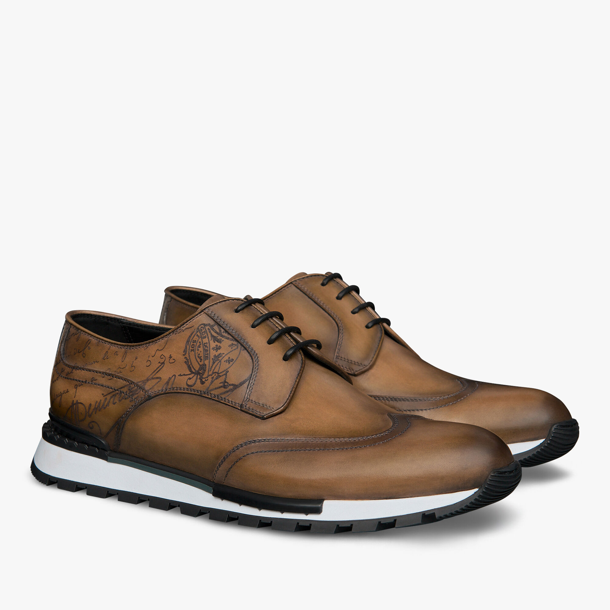 Fast Track Scritto Leather Sneaker, OLIVE, hi-res 2