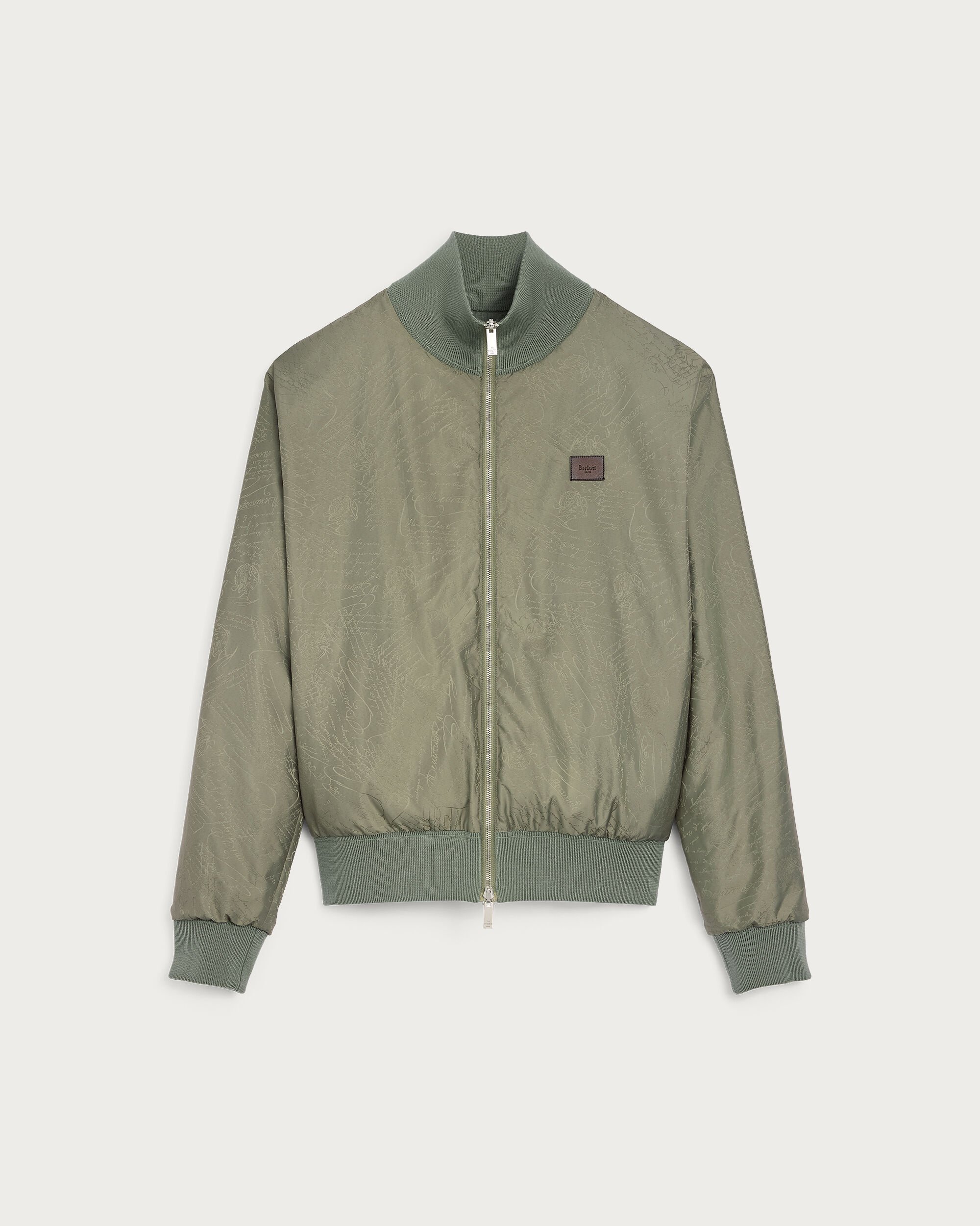 Blouson R&eacute;versible avec D&eacute;tail en Cuir, Salvia, hi-res