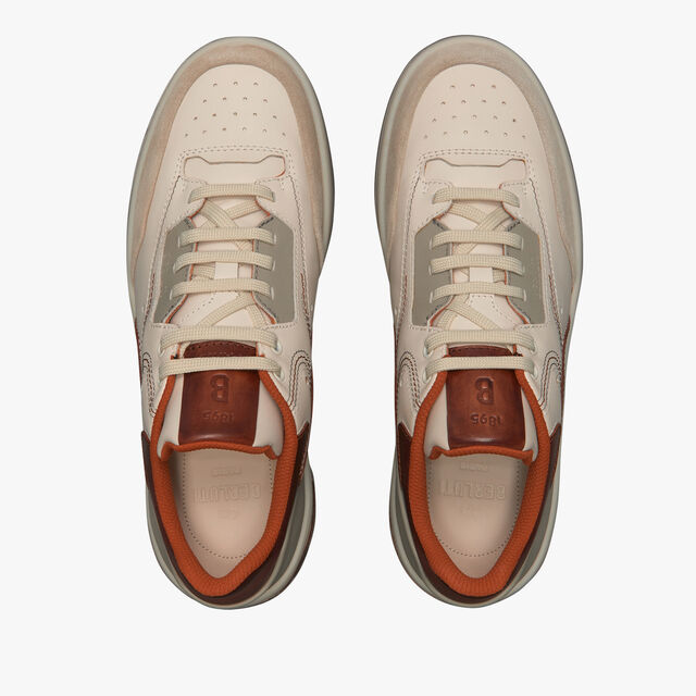 Playoff Leather Sneaker, OFF WHITE & CACAO INTENSO, hi-res 4