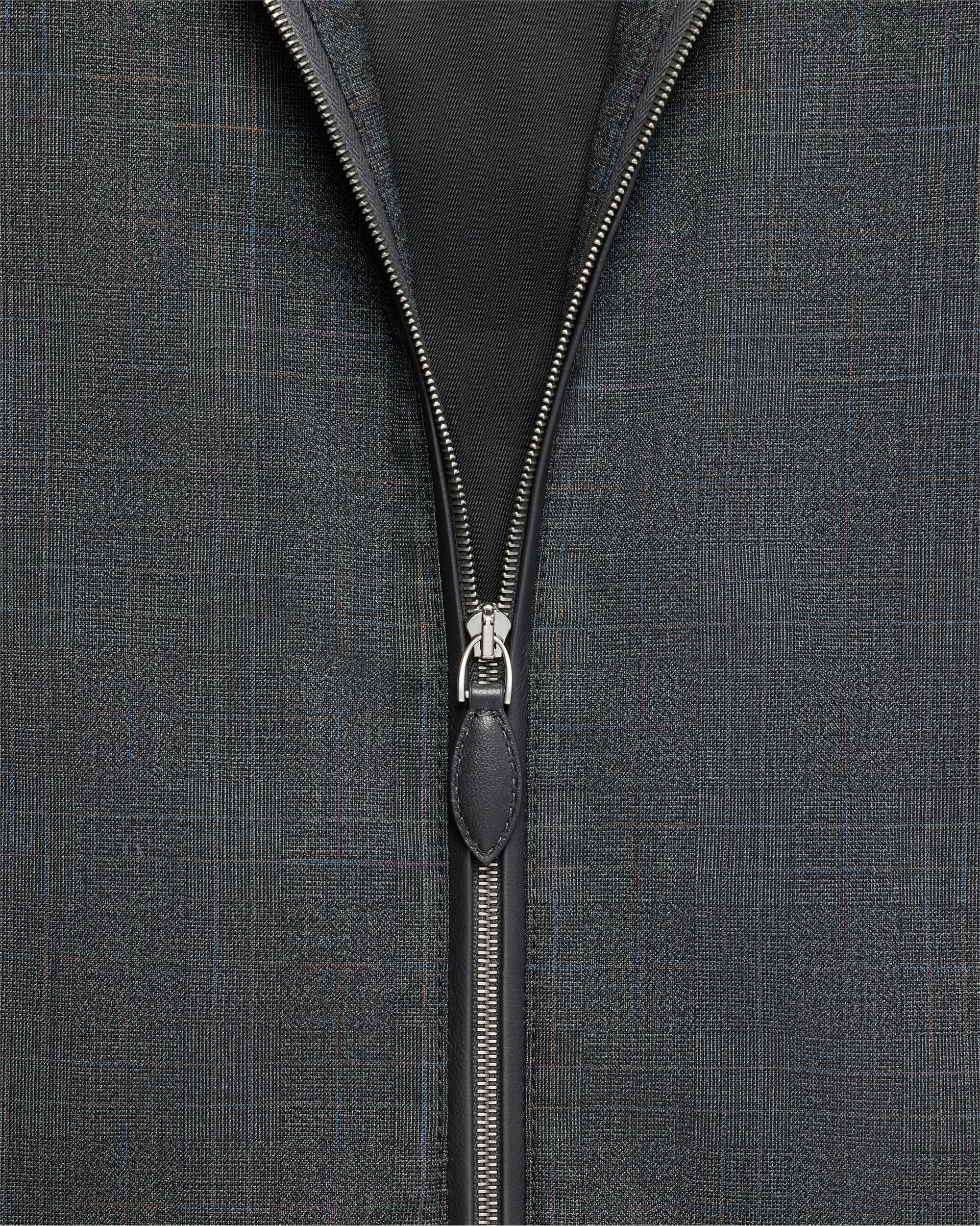 Un Jour Overshirt with Leather Zip-Pullers, Carbon Grey, Image 1