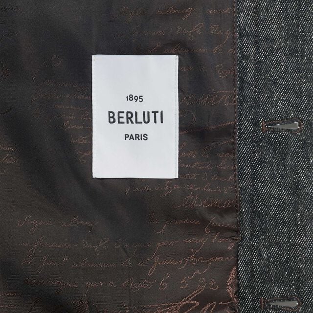 Denim Jacket, SPECKLED BLACK, hi-res 6