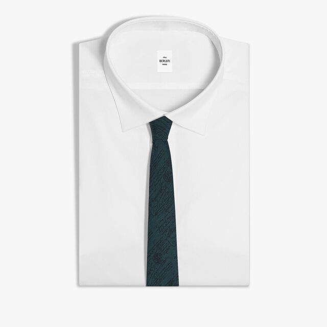 Scritto Double Face Tie, GREEN PINE, hi-res 2