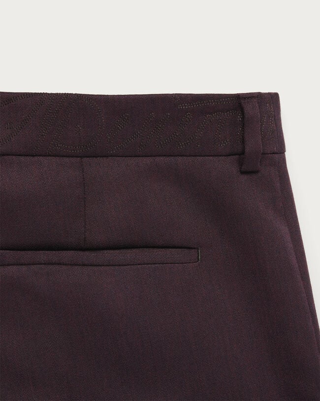 Alessandro Trousers with Leather Detail, Hershey, hi-res