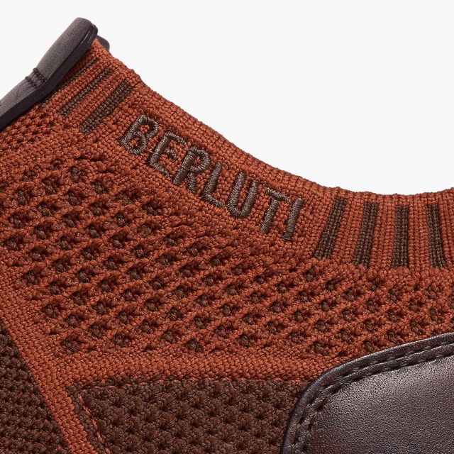 Shadow Knit And Lagoon Calf Sneaker, BRICK / BROWN, hi-res 7