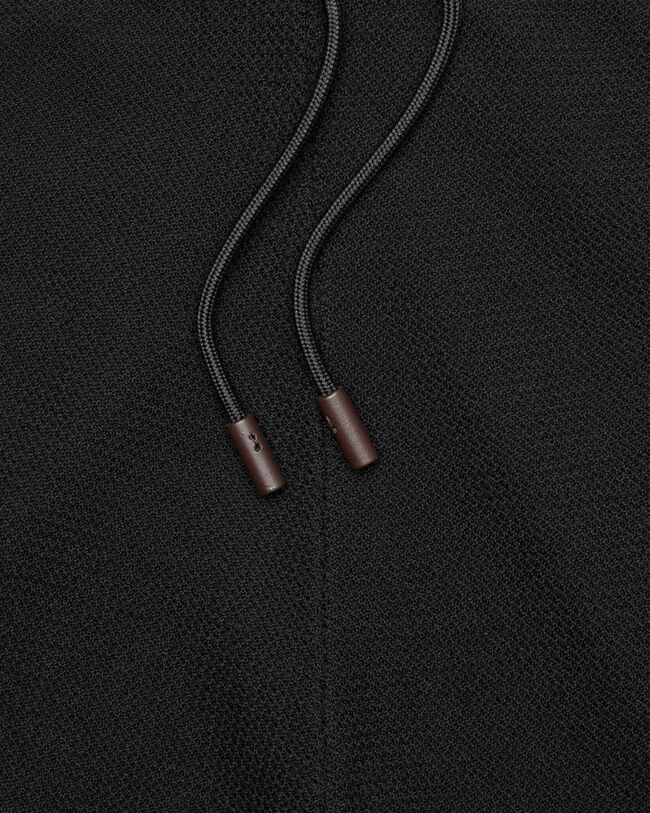 Shadow Jogpants with Leather Detail, Noir, hi-res