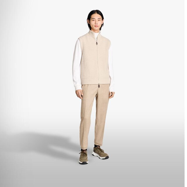 Cotes Perlees Wool Bodywarmer, ECRU, hi-res 4