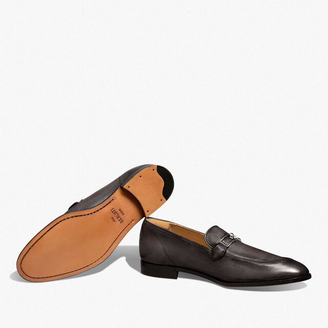 B Volute Calf Leather Loafer, NERO, hi-res 4